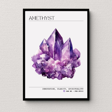 Amethyst Zodiac Print | Wall Art | Home Office Decor